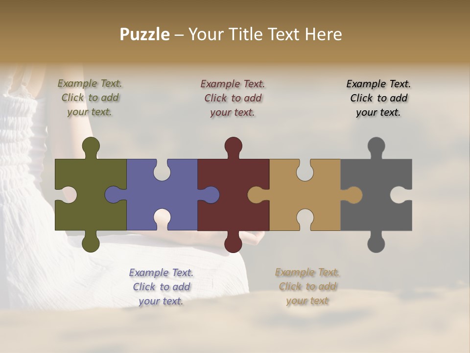 Fingers Tranquil Person PowerPoint Template