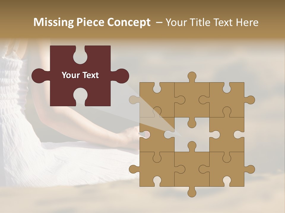 Fingers Tranquil Person PowerPoint Template