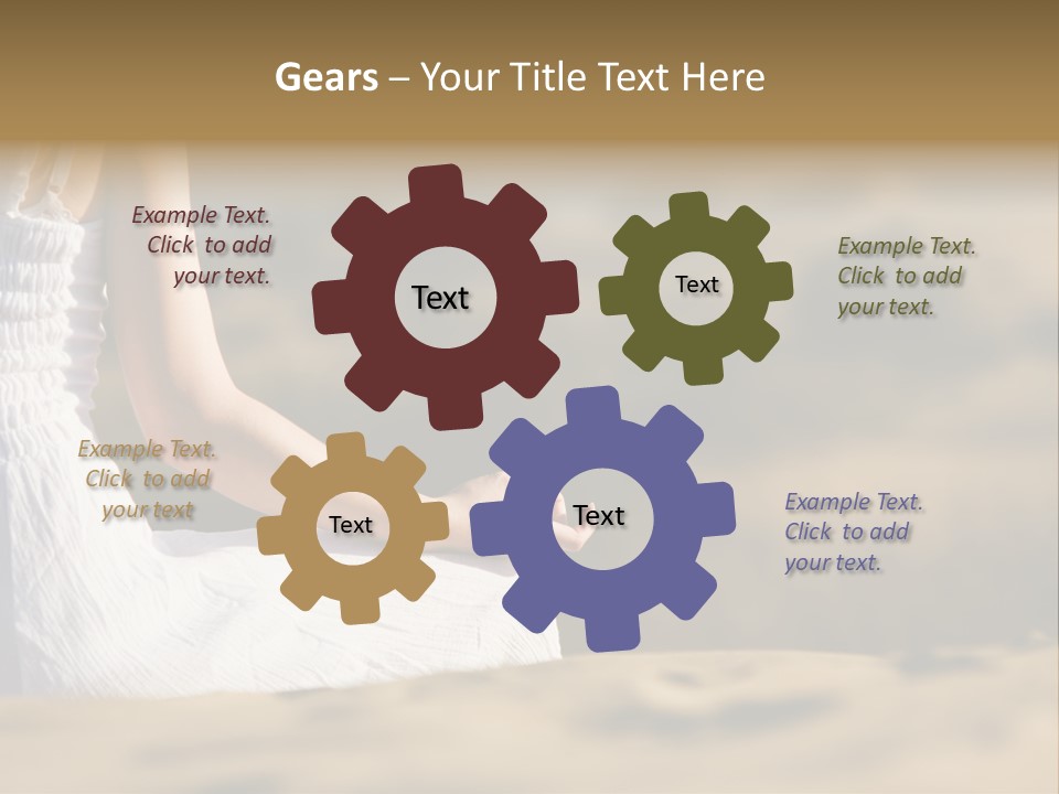 Fingers Tranquil Person PowerPoint Template