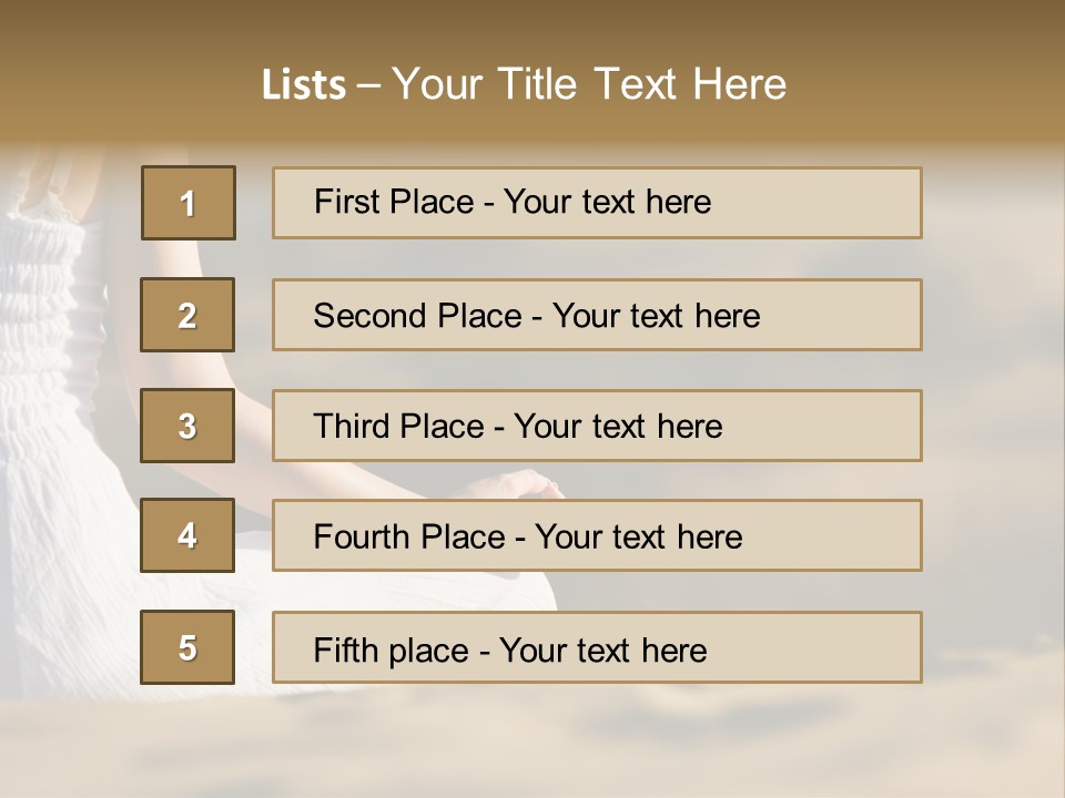 Fingers Tranquil Person PowerPoint Template
