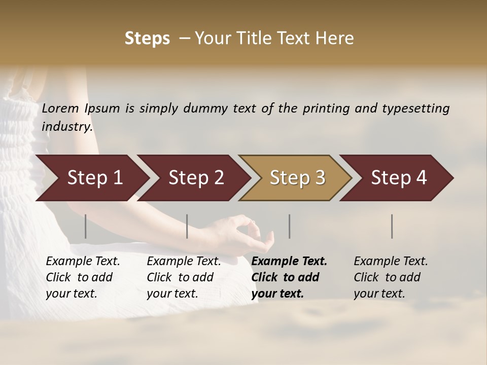 Fingers Tranquil Person PowerPoint Template