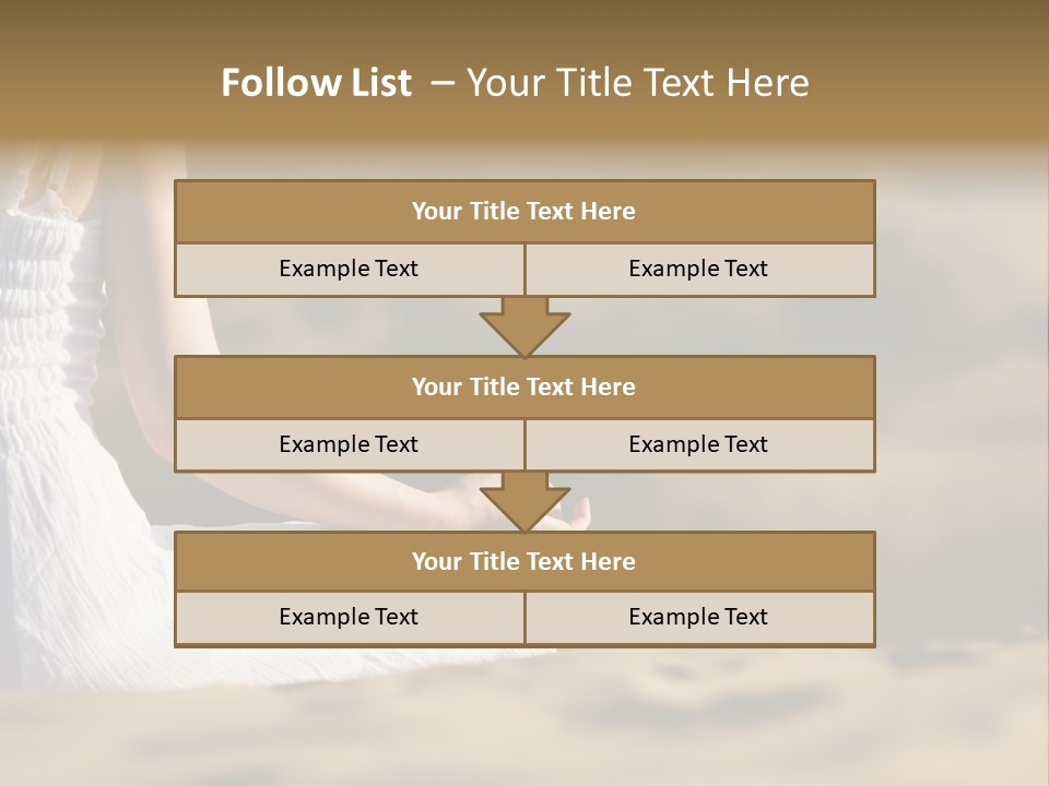 Fingers Tranquil Person PowerPoint Template