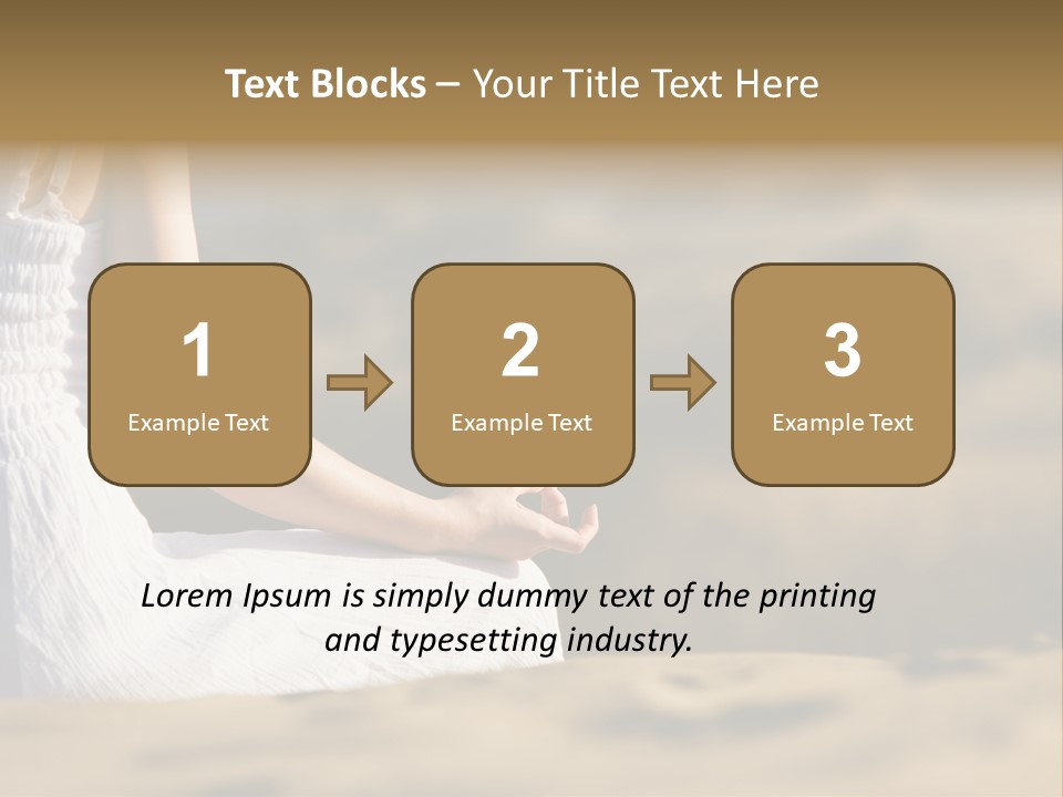 Fingers Tranquil Person PowerPoint Template
