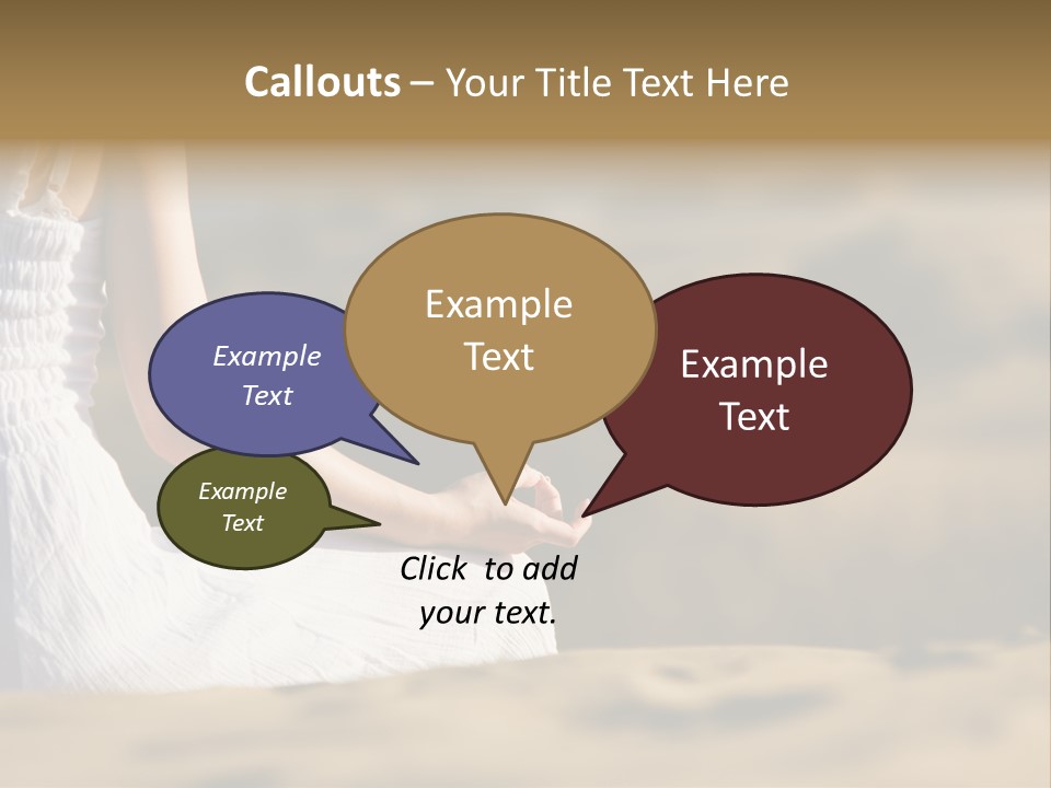 Fingers Tranquil Person PowerPoint Template