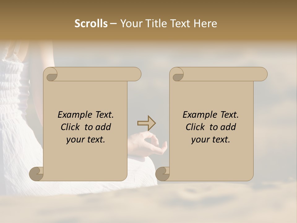 Fingers Tranquil Person PowerPoint Template