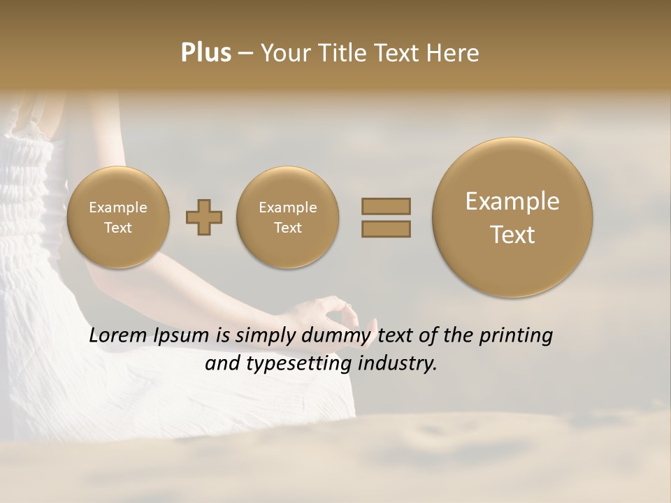 Fingers Tranquil Person PowerPoint Template
