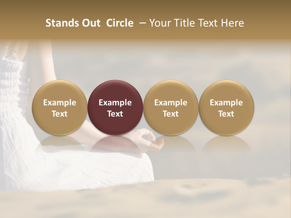 Fingers Tranquil Person PowerPoint Template