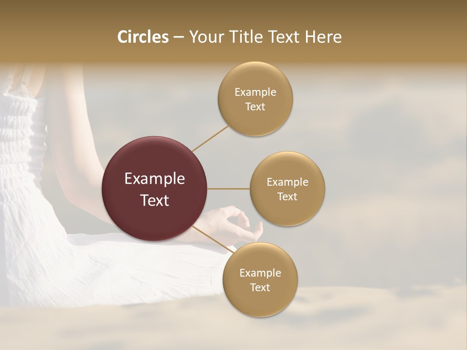 Fingers Tranquil Person PowerPoint Template