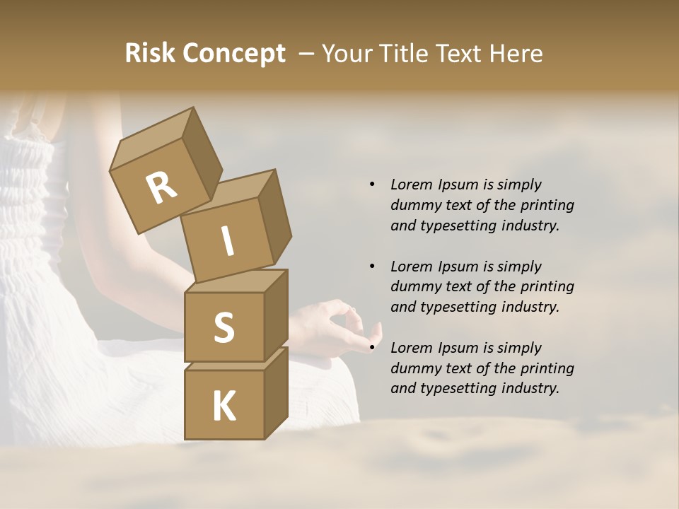 Fingers Tranquil Person PowerPoint Template