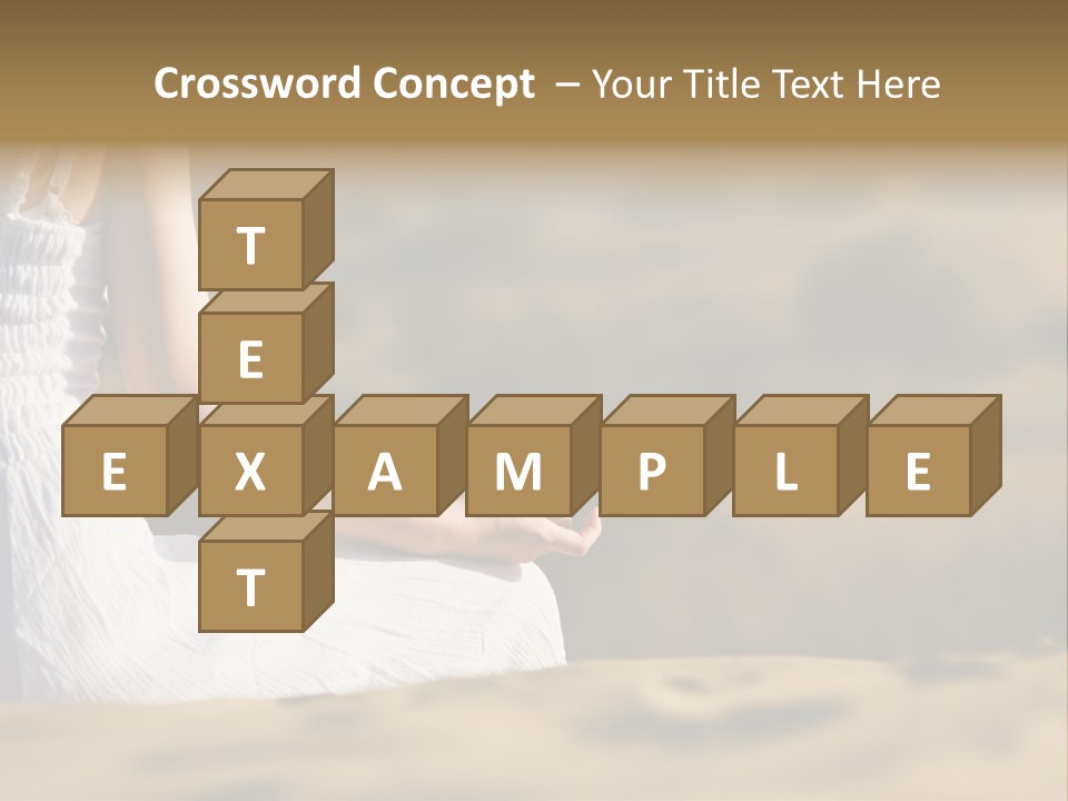 Fingers Tranquil Person PowerPoint Template
