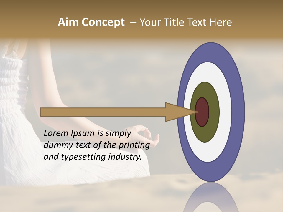 Fingers Tranquil Person PowerPoint Template