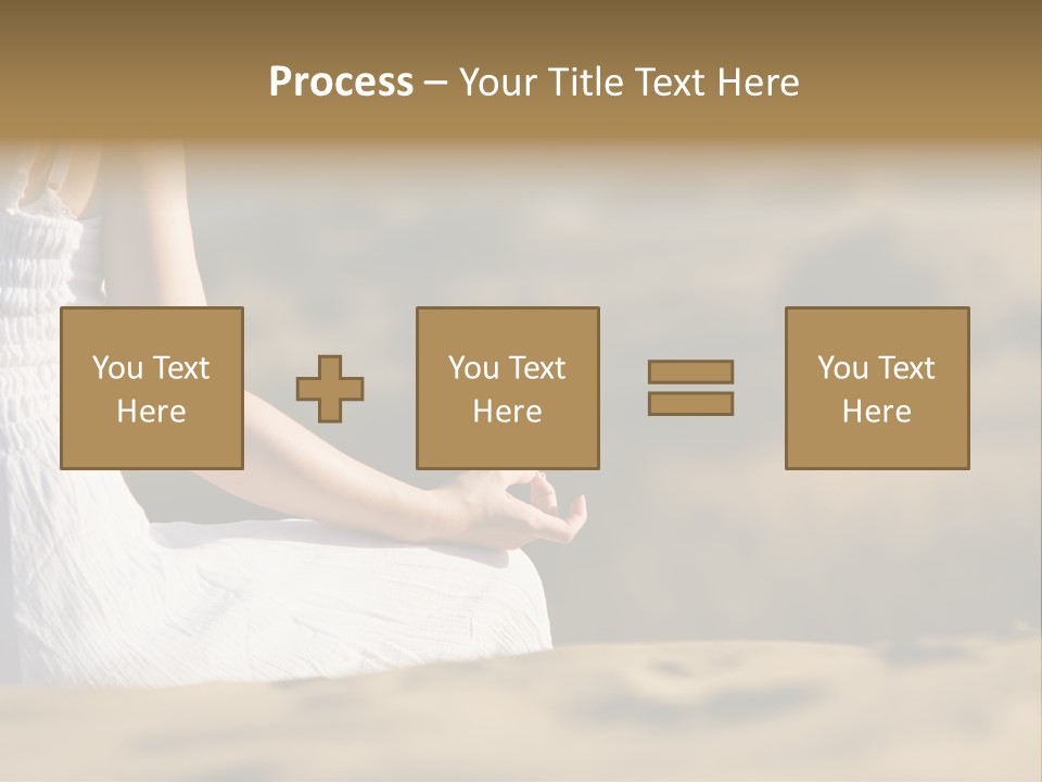 Fingers Tranquil Person PowerPoint Template