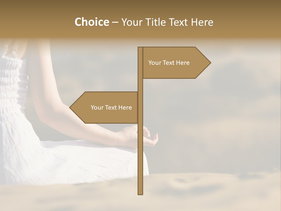 Fingers Tranquil Person PowerPoint Template