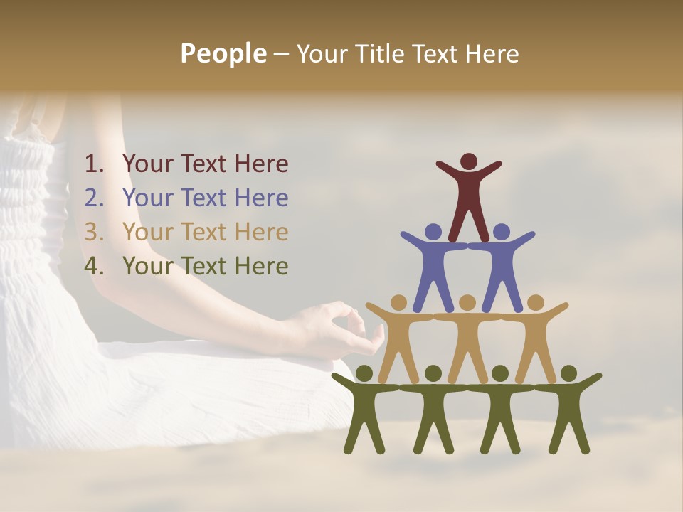 Fingers Tranquil Person PowerPoint Template