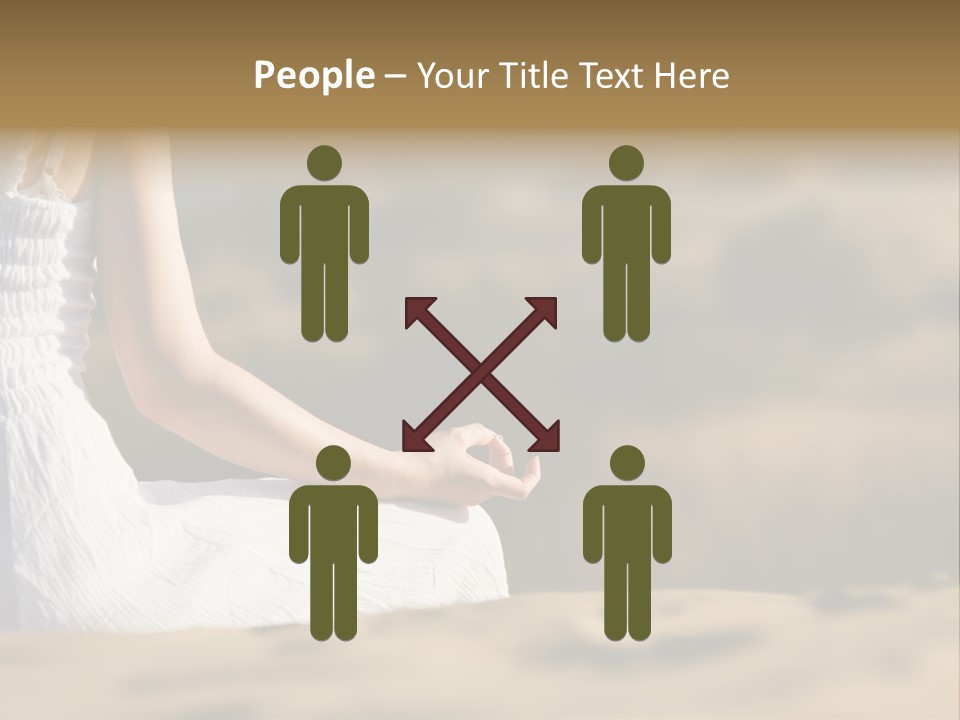 Fingers Tranquil Person PowerPoint Template
