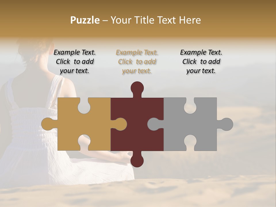 Person Outdoors Meditating PowerPoint Template