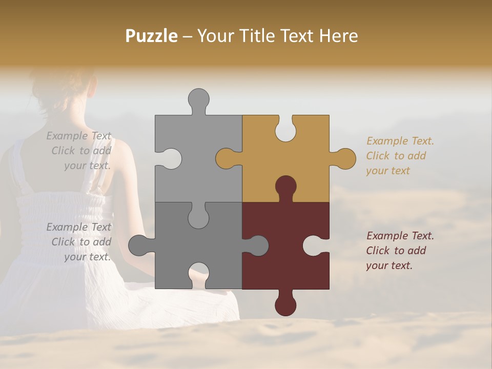 Person Outdoors Meditating PowerPoint Template