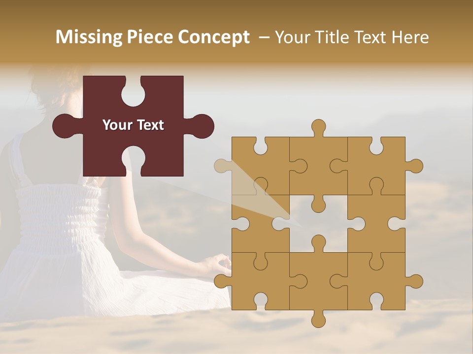 Person Outdoors Meditating PowerPoint Template