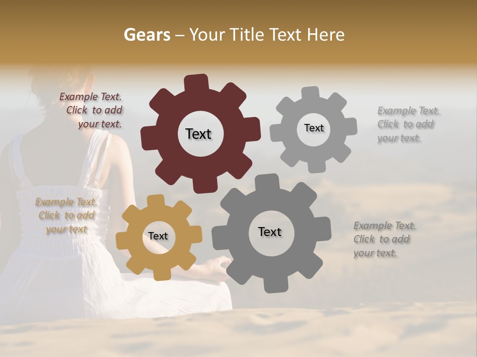 Person Outdoors Meditating PowerPoint Template