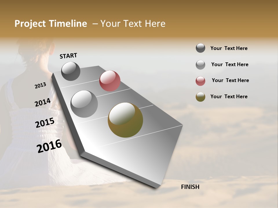 Person Outdoors Meditating PowerPoint Template