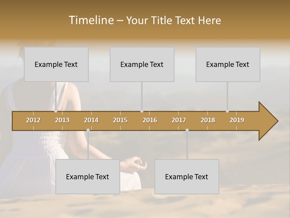 Person Outdoors Meditating PowerPoint Template
