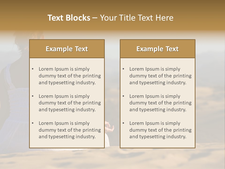 Person Outdoors Meditating PowerPoint Template