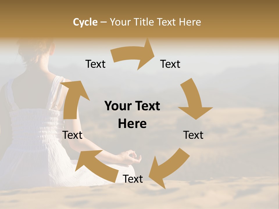 Person Outdoors Meditating PowerPoint Template