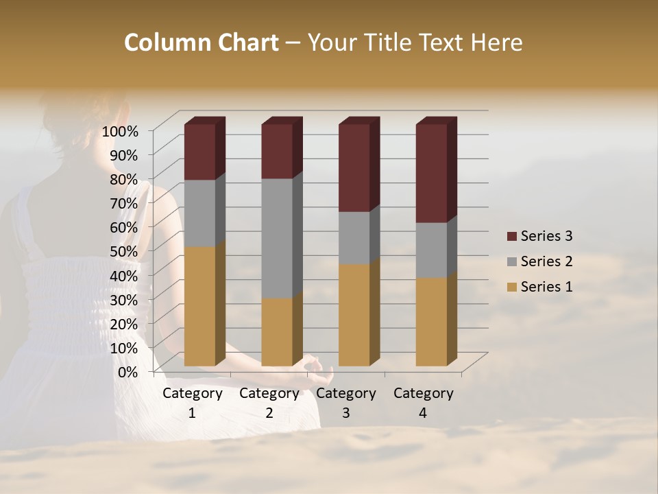 Person Outdoors Meditating PowerPoint Template