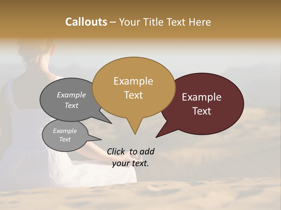 Person Outdoors Meditating PowerPoint Template