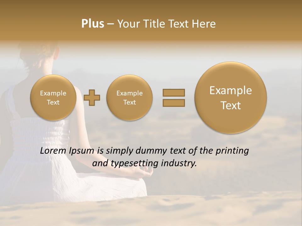 Person Outdoors Meditating PowerPoint Template