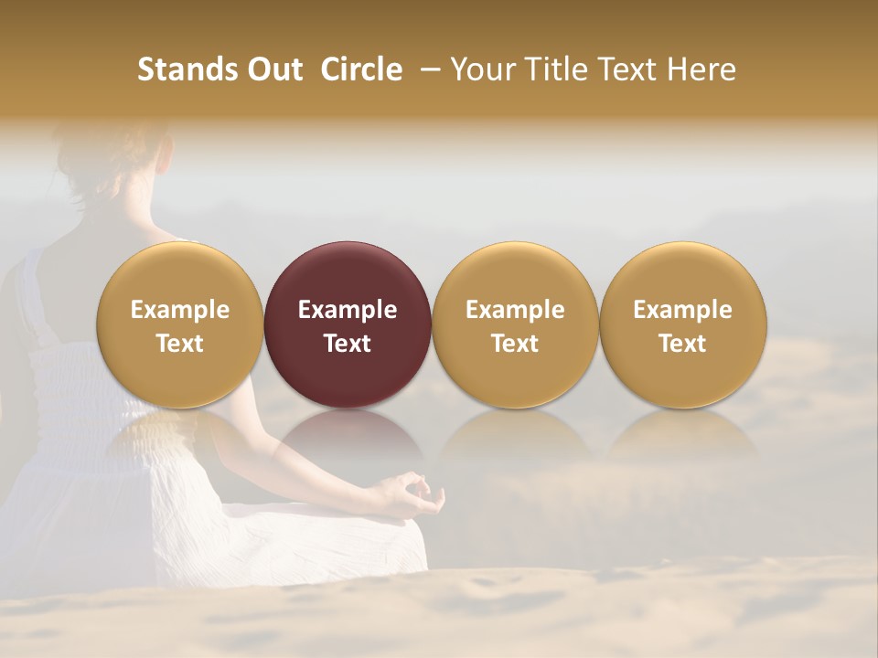 Person Outdoors Meditating PowerPoint Template
