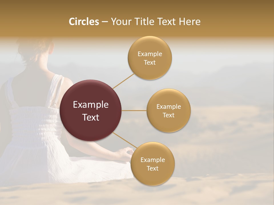 Person Outdoors Meditating PowerPoint Template