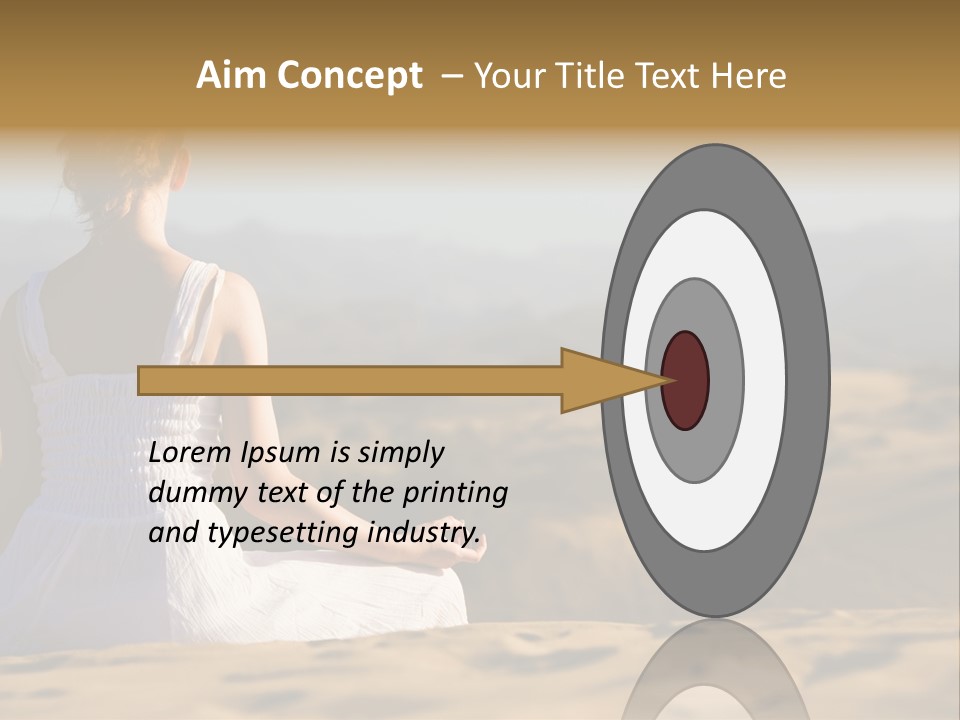 Person Outdoors Meditating PowerPoint Template