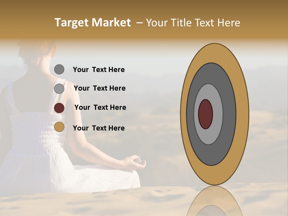 Person Outdoors Meditating PowerPoint Template