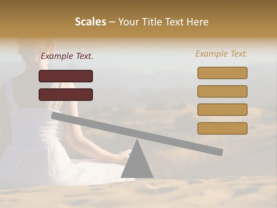 Person Outdoors Meditating PowerPoint Template