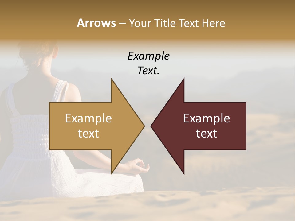 Person Outdoors Meditating PowerPoint Template