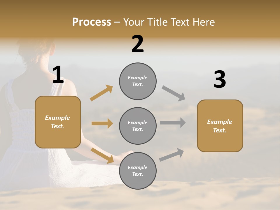 Person Outdoors Meditating PowerPoint Template