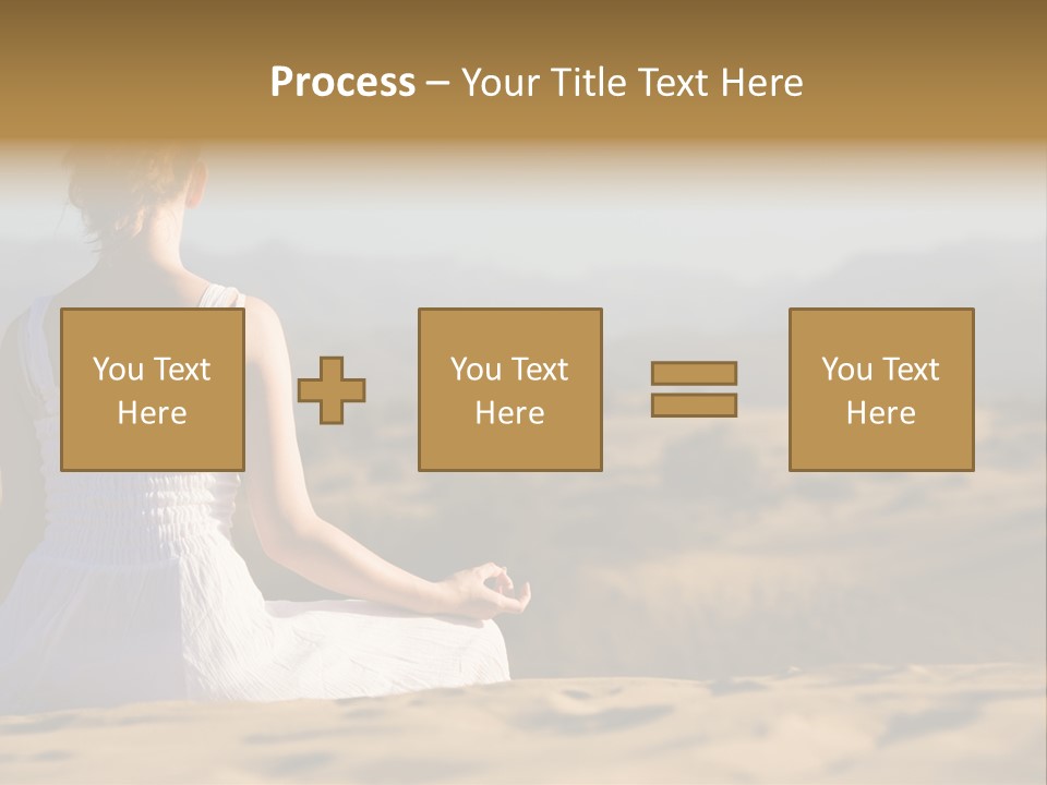 Person Outdoors Meditating PowerPoint Template