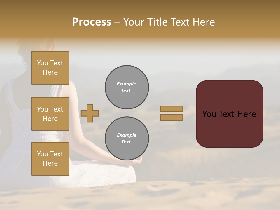 Person Outdoors Meditating PowerPoint Template