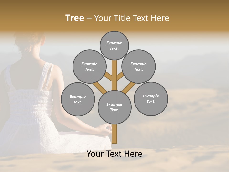 Person Outdoors Meditating PowerPoint Template