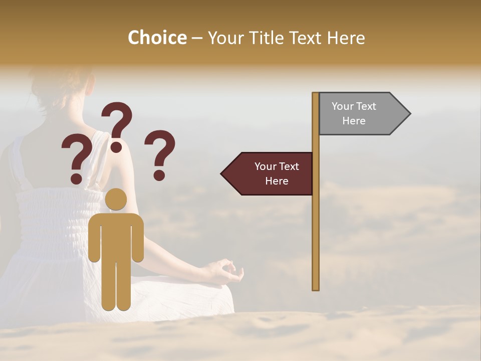 Person Outdoors Meditating PowerPoint Template