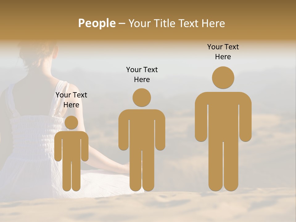 Person Outdoors Meditating PowerPoint Template