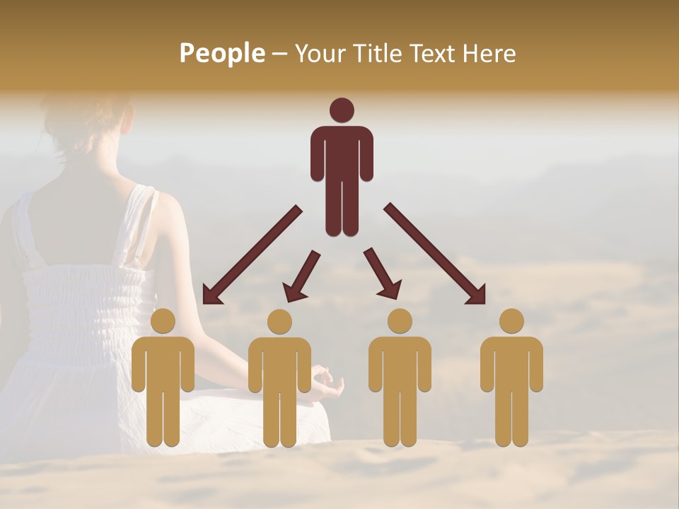 Person Outdoors Meditating PowerPoint Template