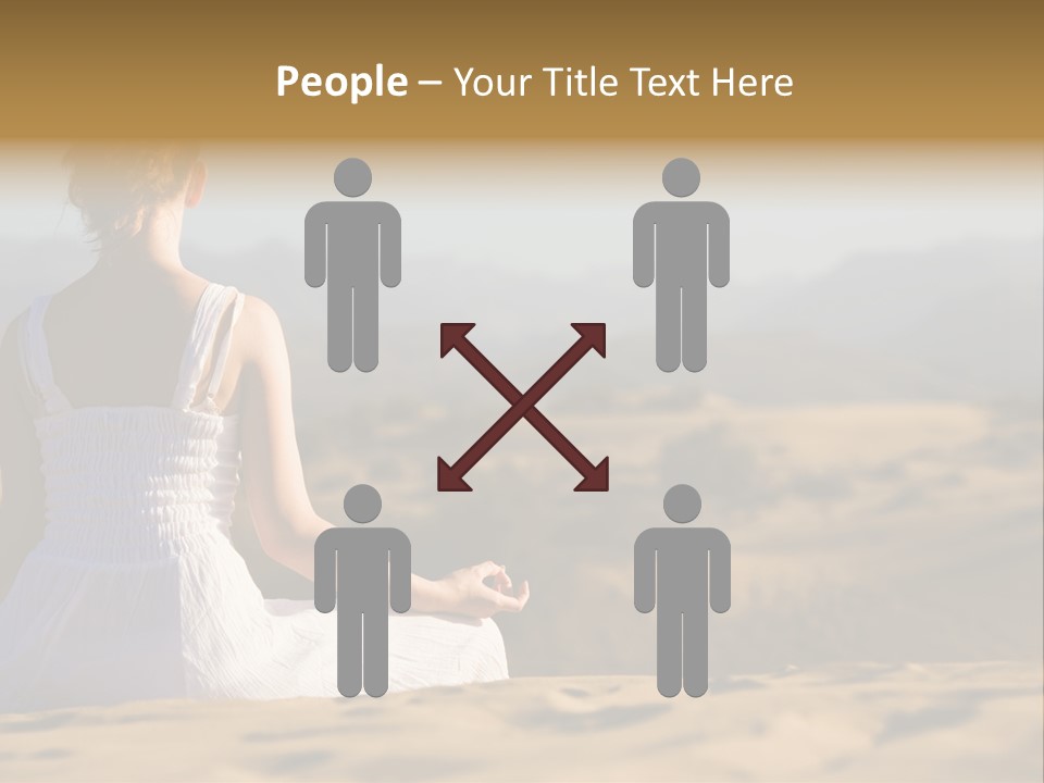 Person Outdoors Meditating PowerPoint Template