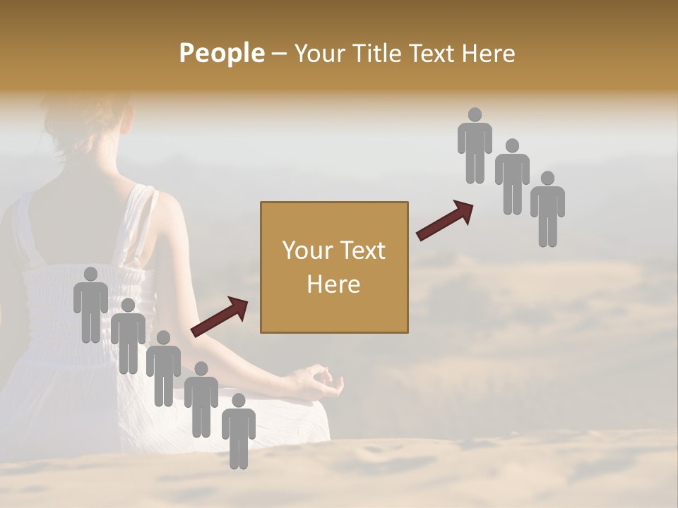 Person Outdoors Meditating PowerPoint Template