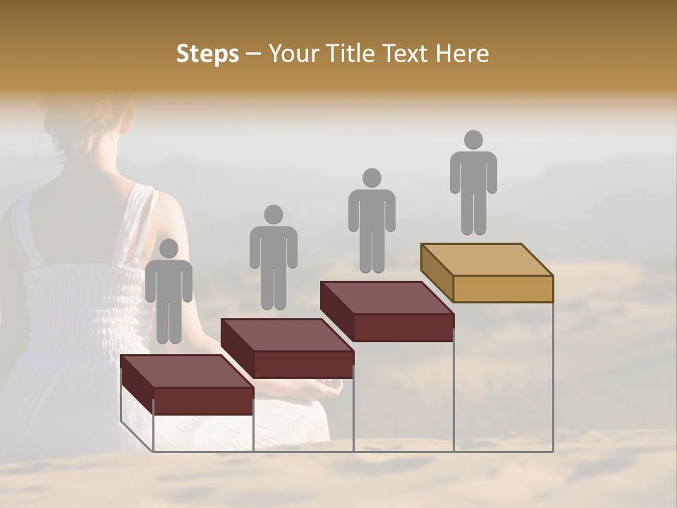 Person Outdoors Meditating PowerPoint Template