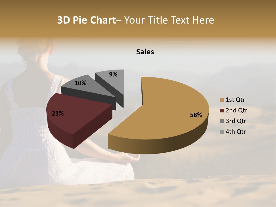 Person Outdoors Meditating PowerPoint Template