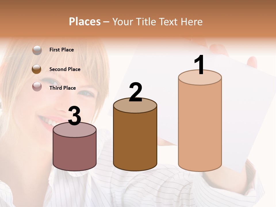 Caucasian Display Pretty PowerPoint Template