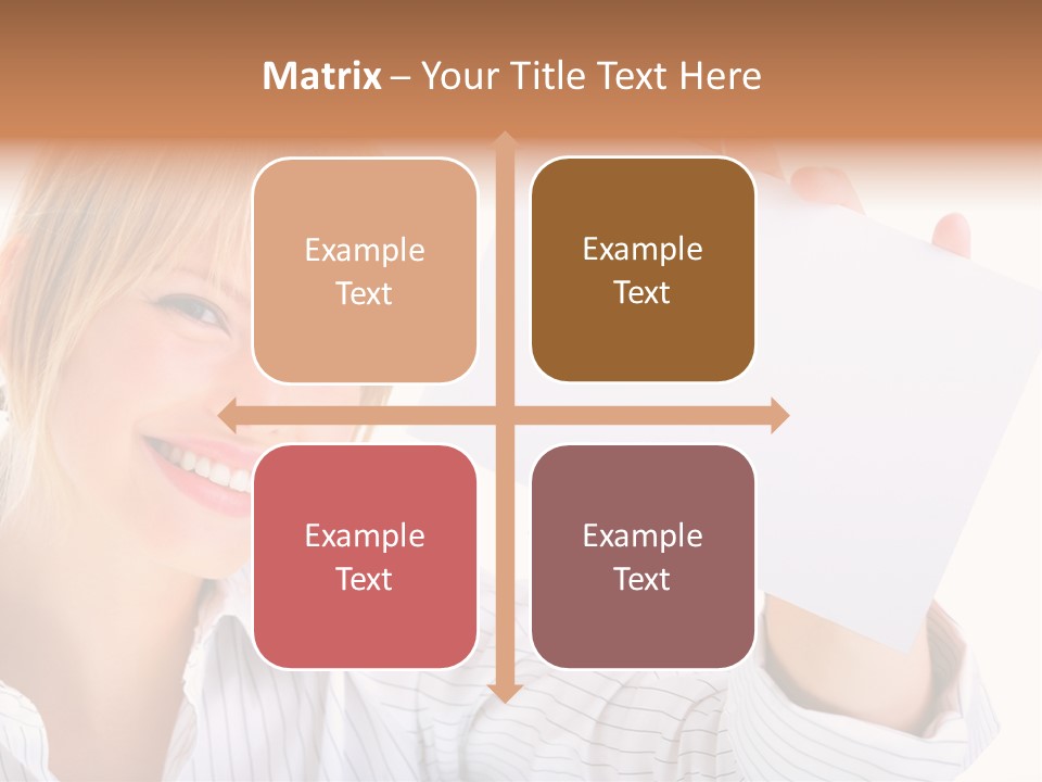 Caucasian Display Pretty PowerPoint Template