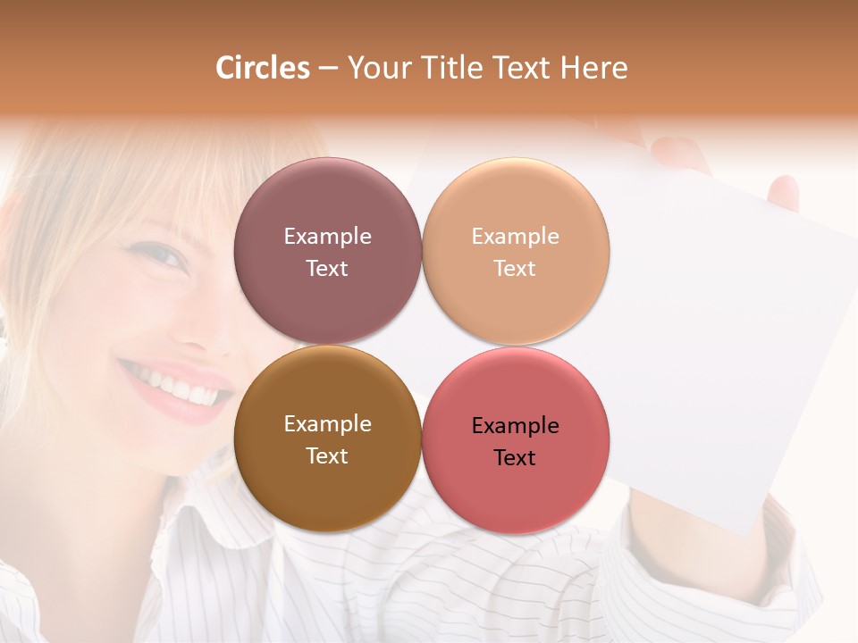 Caucasian Display Pretty PowerPoint Template